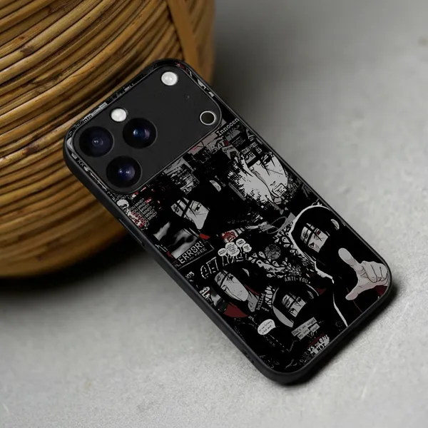 Black_Anime_Collage_Printed_Phone_Case