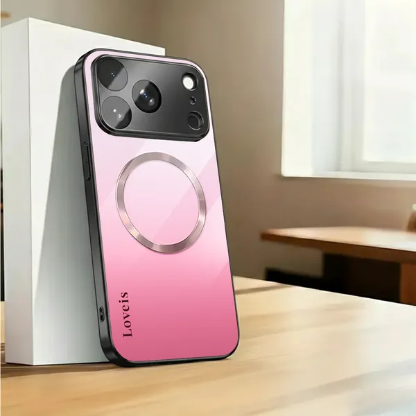 Pink_TPU_Magnetic_Ring_Phone_Case_for_Smartphones