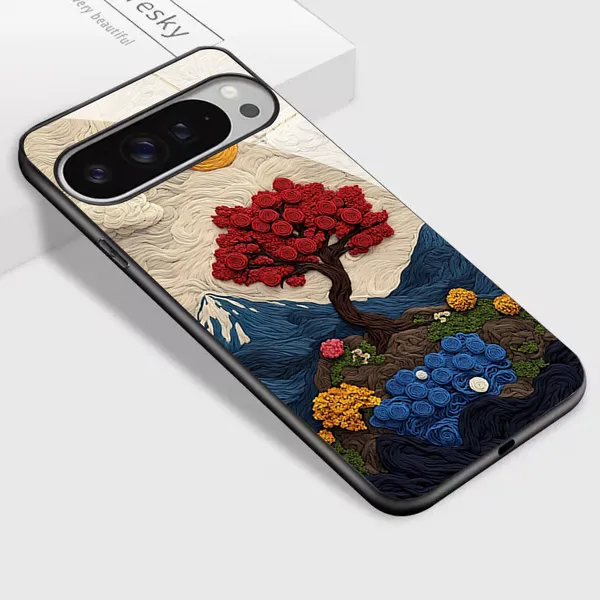 Artistic_Tree_Pattern_Textured_Phone_Case