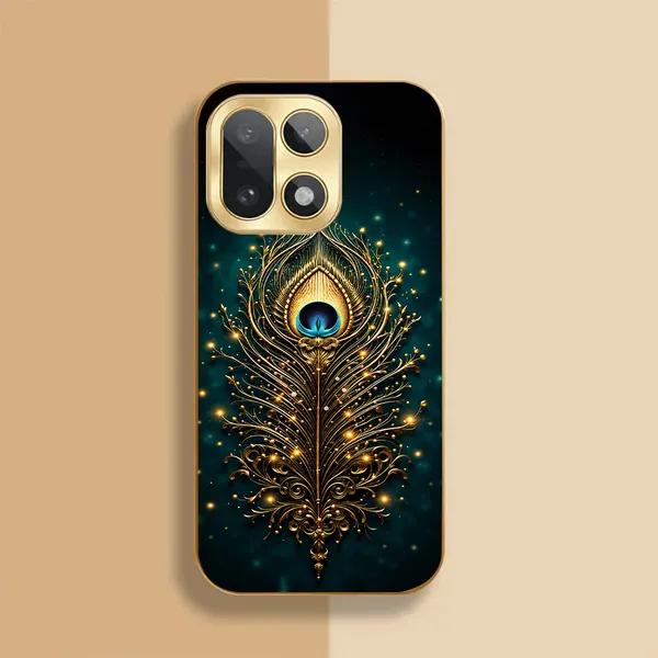 Gold_Peacock_Print_Protective_Phone_Case