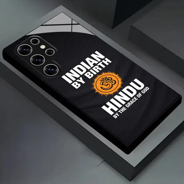 Black_Hindu_Graphic_Tempered_Glass_Phone_Case