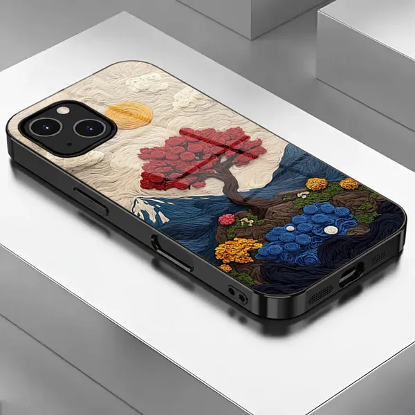 Artistic_Tree_Pattern_Textured_Phone_Case