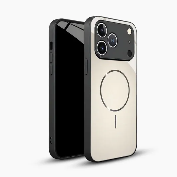 Peach_Transparent_Magnetic_Phone_Case