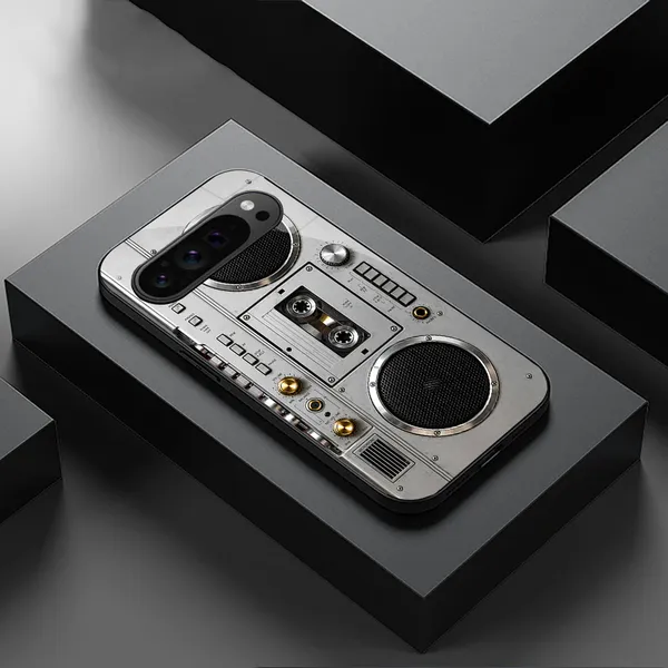 Silver_Retro_Boombox_Phone_Case_for_Smartphones