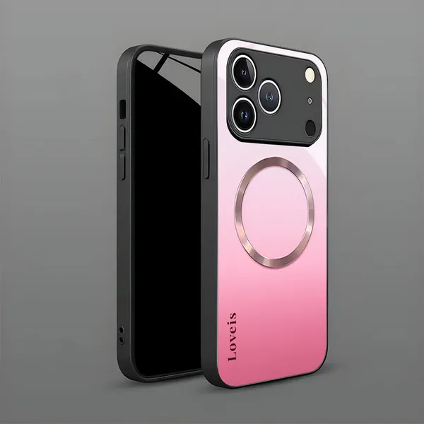 Pink_TPU_Magnetic_Ring_Phone_Case_for_Smartphones