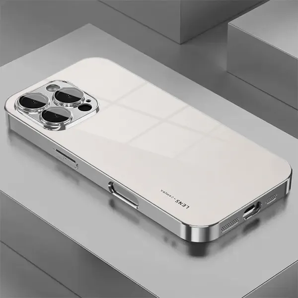 White_Glossy_Phone_Case_With_Raised_Camera_Cutout