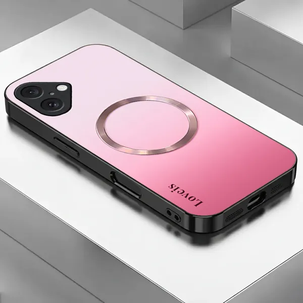 Pink_TPU_Magnetic_Ring_Phone_Case_for_Smartphones
