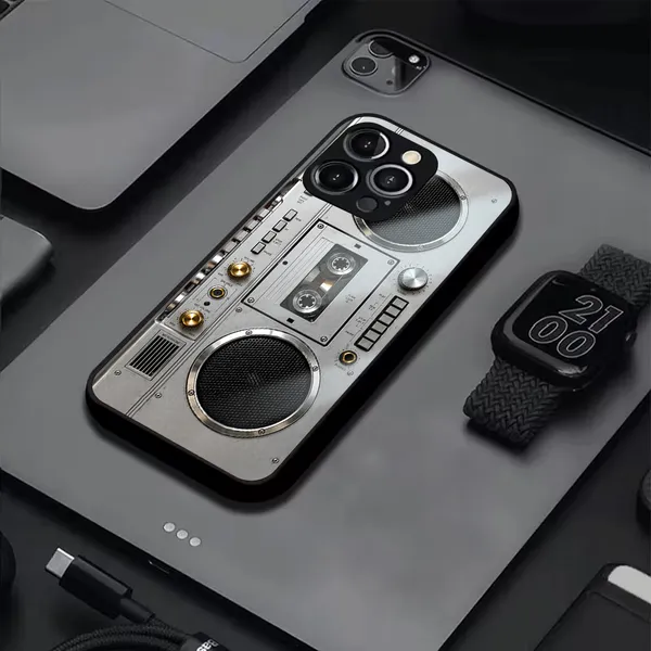 Silver_Retro_Boombox_Phone_Case_for_Smartphones
