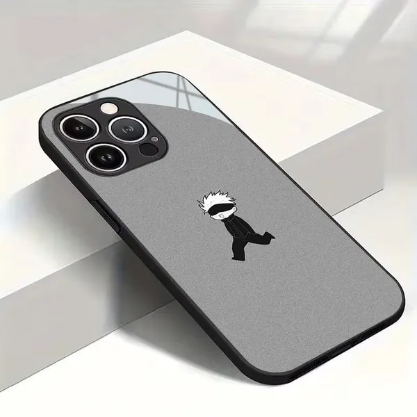 Grey_Anime_Print_Phone_Case_for_iPhone