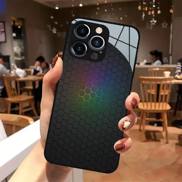 Black_Honeycomb_Pattern_Phone_Case