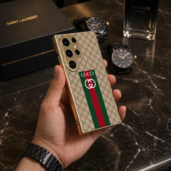 Gold_Monogram_Pattern_Hard_Phone_Case