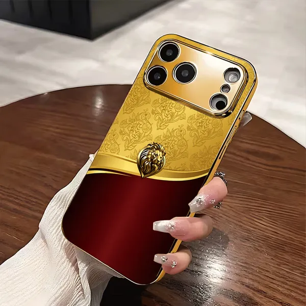 Gold_And_Red_Decorative_Lion_Phone_Case