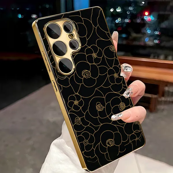 Black_Floral_Print_Hard_Phone_Case_for_Smartphones