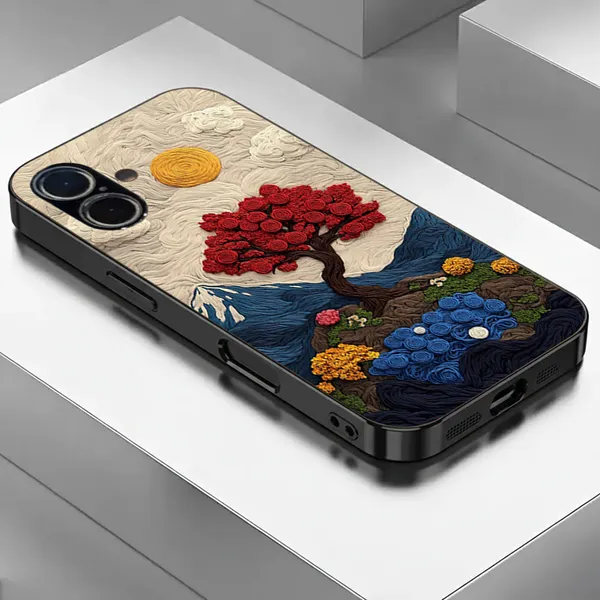 Artistic_Tree_Pattern_Textured_Phone_Case