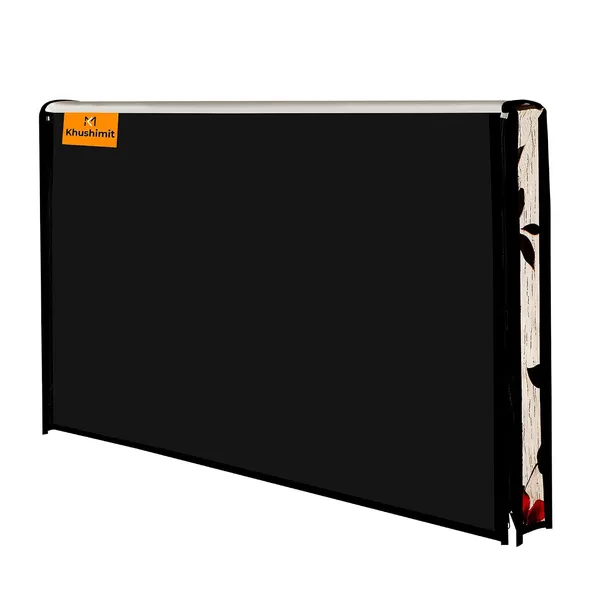 50_Inch_Tv_Cover_Comes_With_Transparent_30_Mm_Polythene_Layer_For_Clear_View_And_Dust_Free_Printed_Waterproof_And_Oil_Proof_Fabric_Used_Compatible_For_All_Brand_Tv_50_Inch