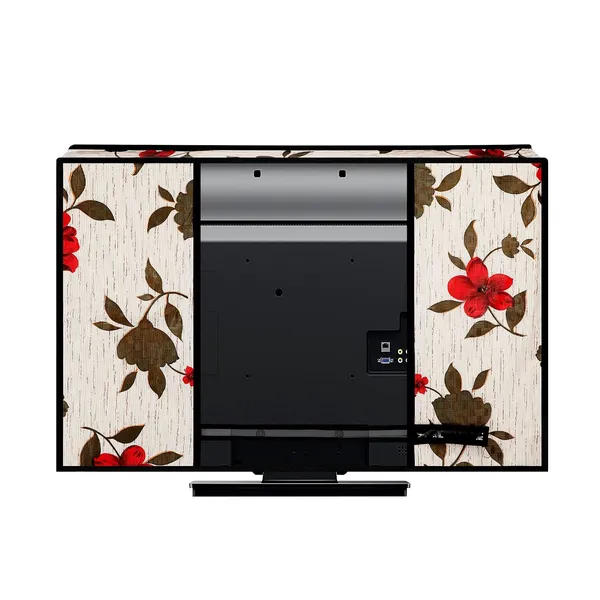 32_Inch_Tv_Cover_Comes_With_Transparent_30_Mm_Polythene_Layer_For_Clear_View_And_Dust_Free_Polyvinyl_Chloride_Waterproof_And_Oil_Proof_Fabric_Used_Km_0032001