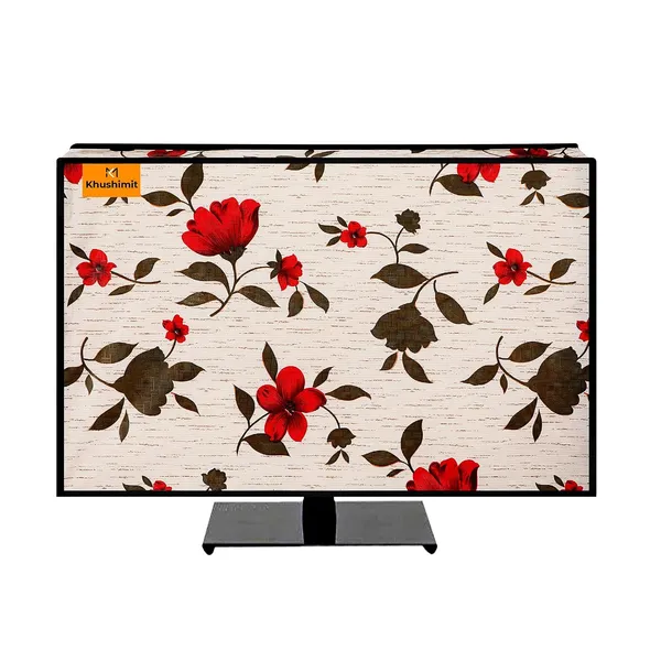 24_Inch_Tv_Cover_Comes_With_Transparent_30_Mm_Polythene_Layer_For_Clear_View_And_Dust_Free_Polyvinyl_Chloride_Printed_Waterproof_And_Oil_Proof_Fabric_Used_Wxhxd_In_Inches_22x14x3