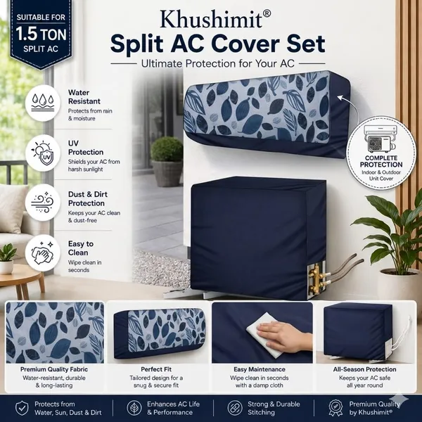 Split_Ac_Cover_Set_For_Indoor_And_Outdoor_Unit_Water_Resistance_Dustproof_With_Sunlight_Rust_Scratch_Protection_Premium_Durable