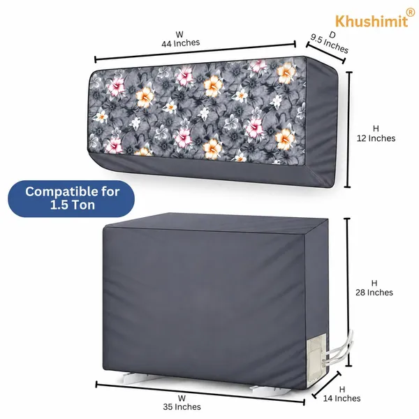 Split_Ac_Cover_Set_For_Indoor_And_Outdoor_Unit_Water_Resistance_Dustproof_With_Sunlight_Rust_Scratch_Protection_Premium_Durable