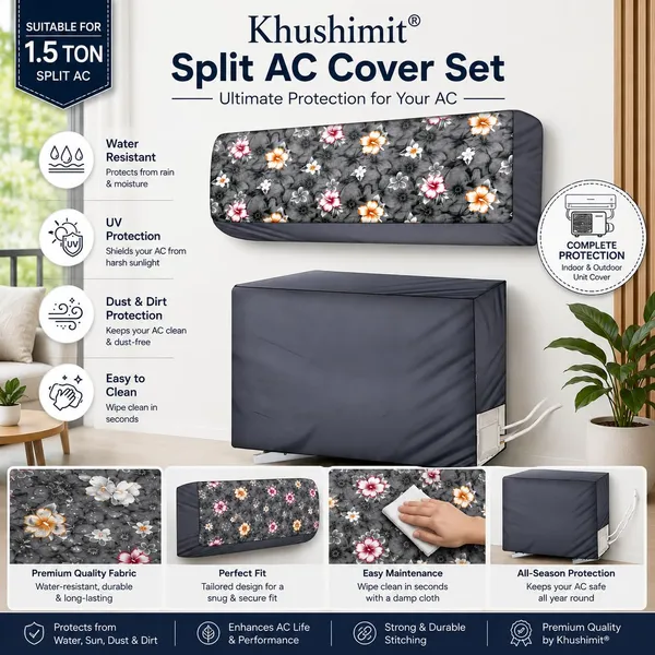 Split_Ac_Cover_Set_For_Indoor_And_Outdoor_Unit_Water_Resistance_Dustproof_With_Sunlight_Rust_Scratch_Protection_Premium_Durable