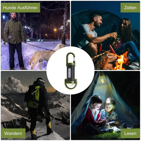 Cob_LED_Usb_Rechargeable_Carabiner_Keychain_Flashlight_-_Pack_of_2