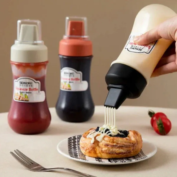 Plastic_5-Hole_Squeeze_Sauce_Dispenser_Bottle_280Ml_Pack_of_7