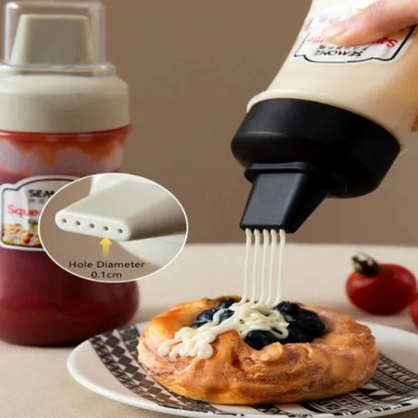 Plastic_5-Hole_Squeeze_Sauce_Dispenser_Bottle_280Ml_Pack_of_7