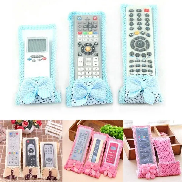 Blue_Fabric_Lace_Bowknot_Remote_Control_Dustproof_Cover_Pack_of_3
