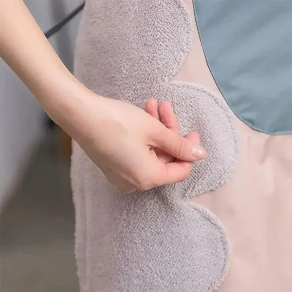 Waterproof_Cartoon_Kitchen_Apron_With_Hand_Wipe_Towels_Front_Pocket_Pack_of_2