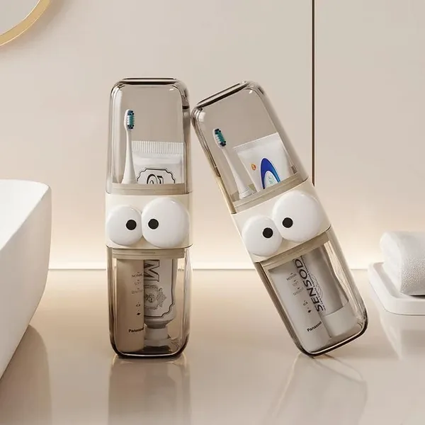 3-In-1_Eyeball_Cartoon_Travel_Toothbrush_Case_With_Rinsing_Cups_Pack_of_2