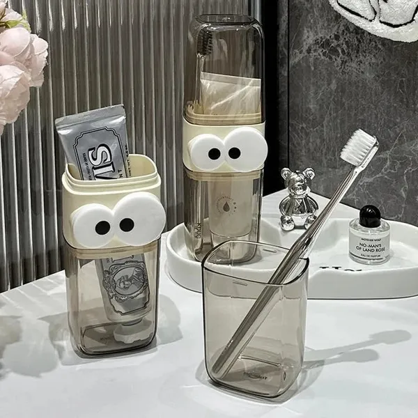 3-In-1_Eyeball_Cartoon_Travel_Toothbrush_Case_With_Rinsing_Cups_Pack_of_2