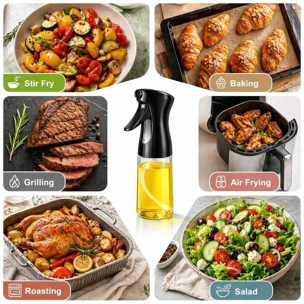 220Ml_Refillable_Fine_Mist_Oil_Spray_Bottle_For_Cooking_-_Pack_of_2