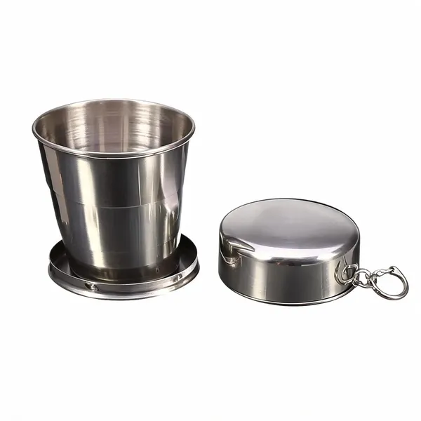 Stainless_Steel_Collapsible_Travel_Cup_130Ml_With_Keychain_-_Pack_of_2