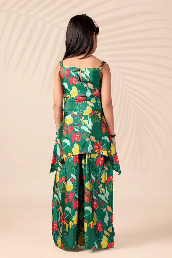 Green_Crepe_Silk_Printed_Ethnic_Wear_Set_For_Girl