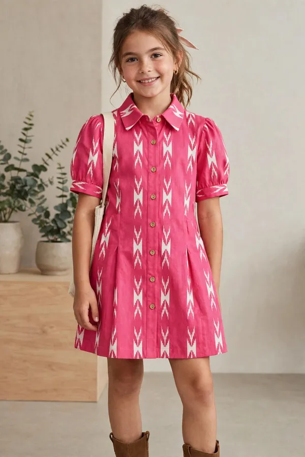 Pink_Rayon_Printed_A-Line_Dress_For_Girl