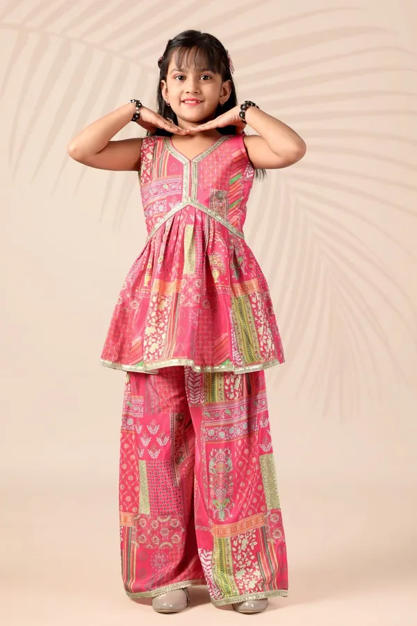 Pink_Crepe_Silk_Printed_Ethnic_Wear_Set_For_Girl
