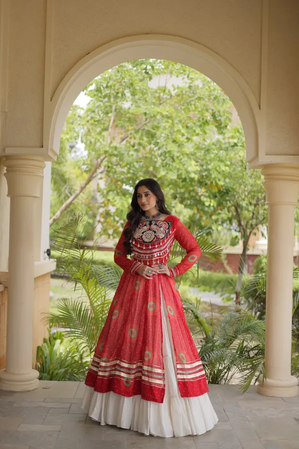 Red_Georgette_Embroidered_Anarkali_Dress_Set_For_Women