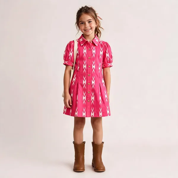 Pink_Rayon_Printed_A-Line_Dress_For_Girl