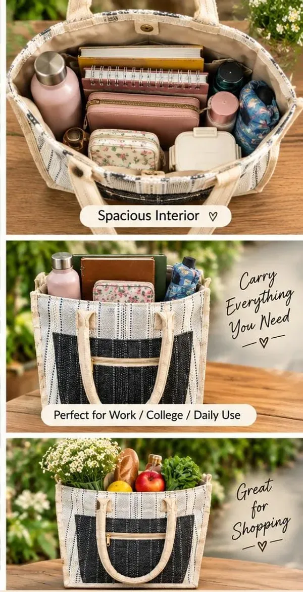 Beige_And_Black_Jute-Cotton_Artisan_Tote_Bag_For_Women