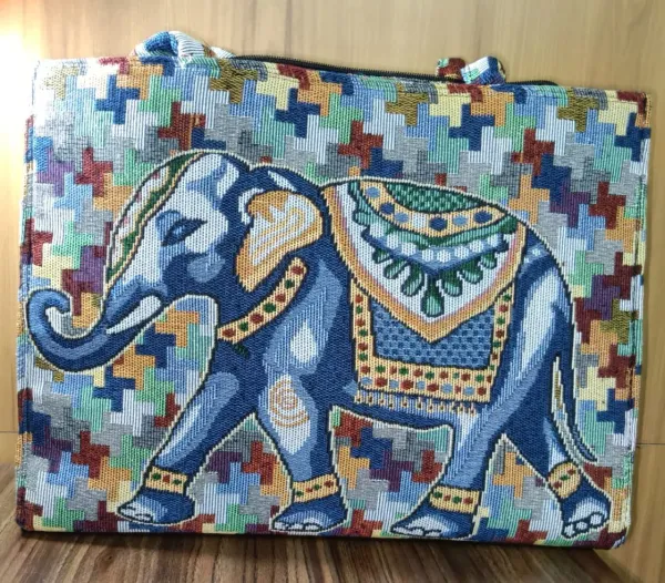 Multicolor_Jute-Cotton_Elephant_Motif_Ethnic_Handbag_For_Women