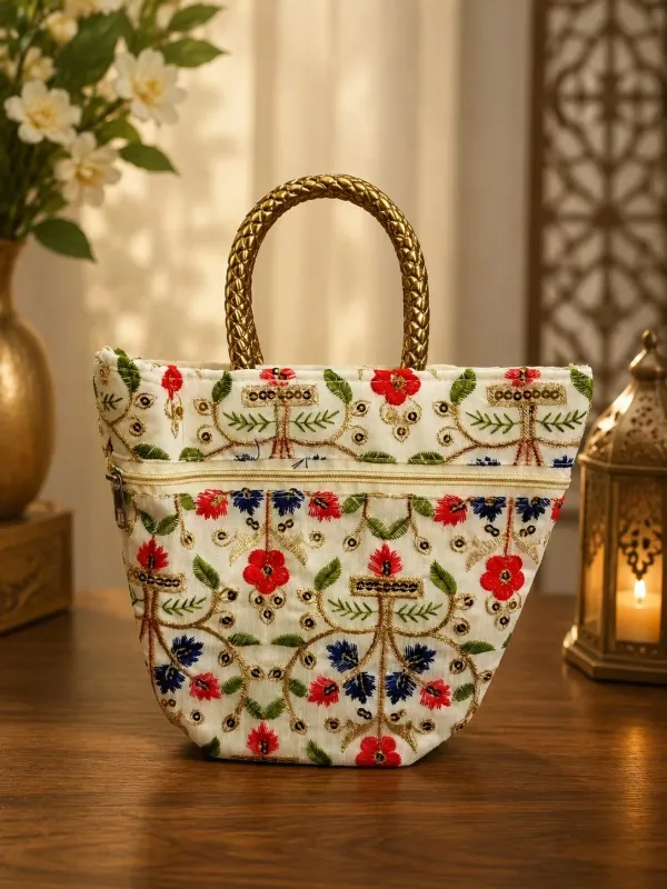 Cream_Jute-Cotton_Floral_Embroidered_Golden_Handle_Handbag_For_Women