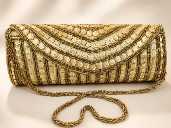 Gold_Jute_Cotton_Floral_Embroidered_Clutch_For_Women