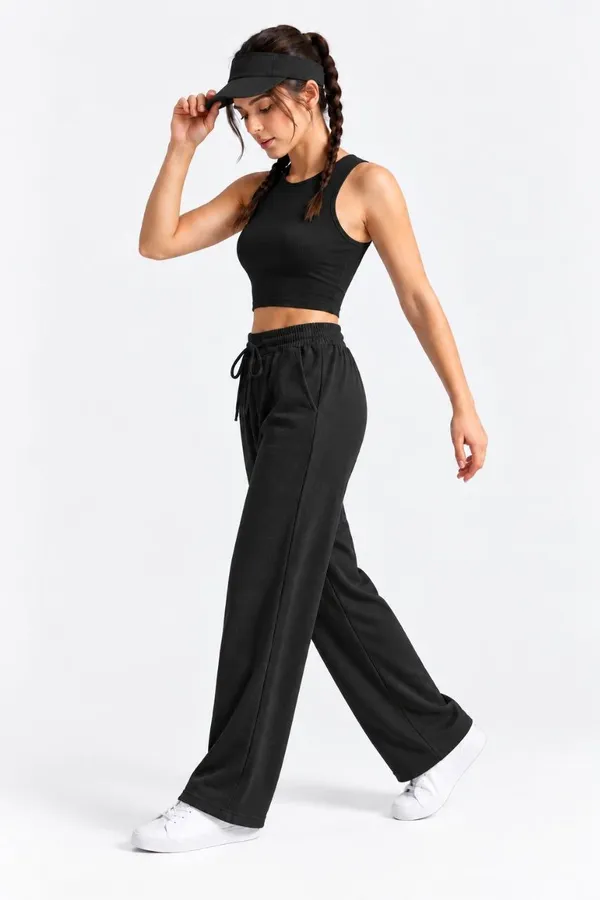 Black_Satin_Wide_Leg_Pants_For_Women