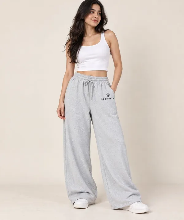 Grey_Wide_Leg_Jogger_Pants_For_Women