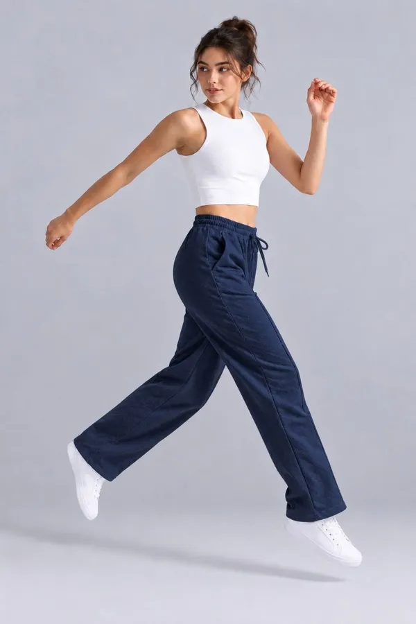 Navy_Wide_Leg_Track_Pants_For_Women