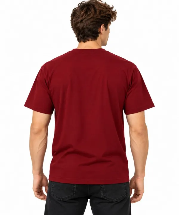 Maroon_Graphic_Print_Crew_Neck_T-Shirt_For_Men