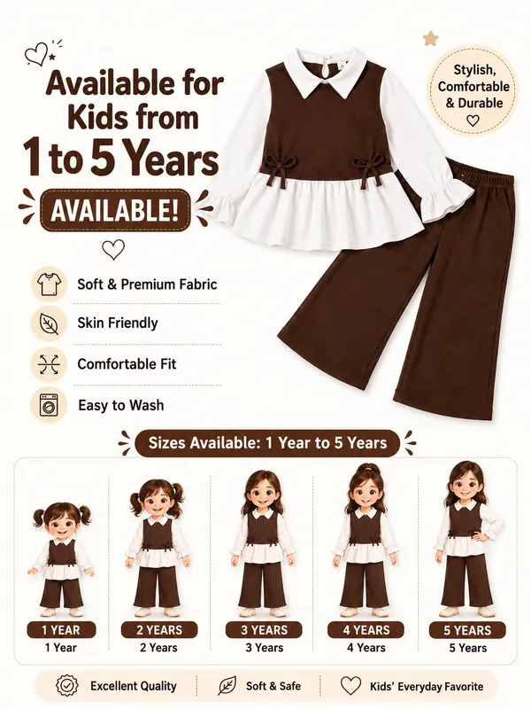 Brown_Girls_Layered_Top_And_Wide_Leg_Pants_Set