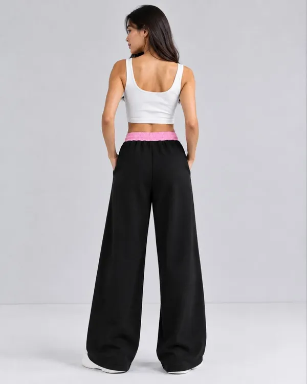 Black_Wide_Leg_Track_Pants_For_Women