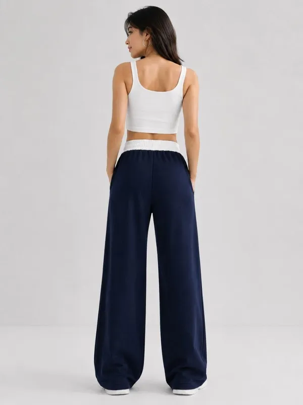 Navy_Wide_Leg_Track_Pants_For_Women