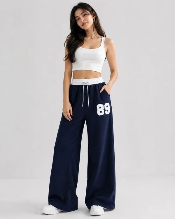 Navy_Wide_Leg_Track_Pants_For_Women